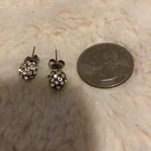 Sparkly cubic zirconia studs